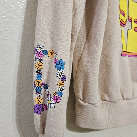 Peanuts Tan Boxy Graphic Sweatshirt - Picture 6 of 14